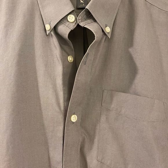 Eddie Bauer Shirts Eddie Bauer Gray Wrinkle Free Classic Fit Long
